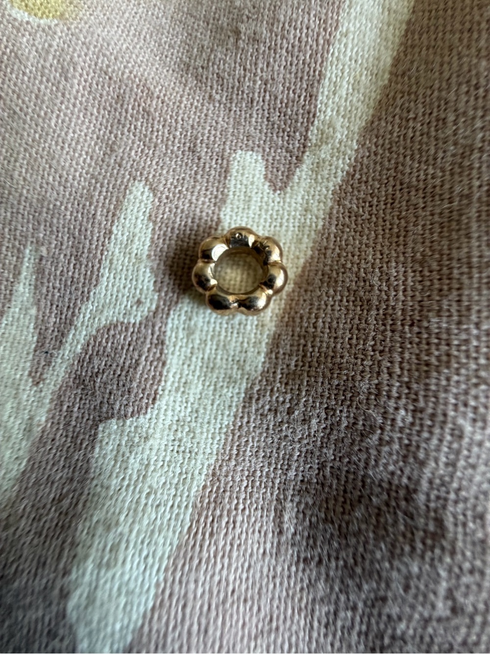 Pandora Gold Floral Spacer Bead Charm for Women Accessories